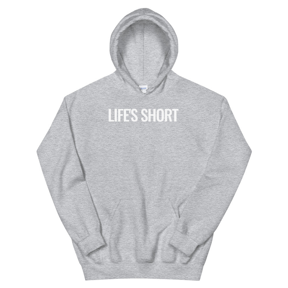 Short best sale grey hoodie